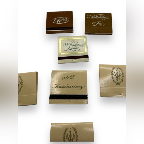 Vintage Matchbooks Williamsburg Virginia Colonial Williamsburg LOT OF 7 1980s - Picture 2 of 10